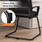 Costway 1/2/4 PCS Office Guest Chair with Lumbar Support, Breathable Mesh Back without Wheels Black
